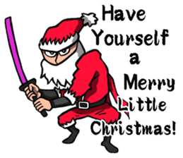 Ninja Santa Claus sticker #8123202