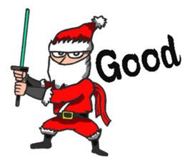 Ninja Santa Claus sticker #8123205