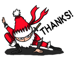 Ninja Santa Claus sticker #8123206