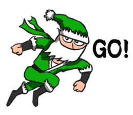 Ninja Santa Claus sticker #8123208