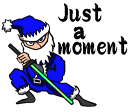 Ninja Santa Claus sticker #8123210