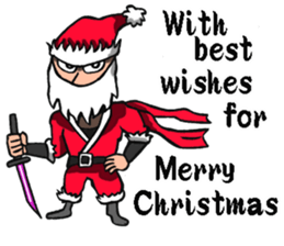Ninja Santa Claus sticker #8123213
