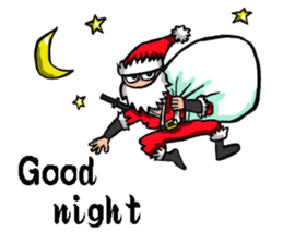 Ninja Santa Claus sticker #8123219
