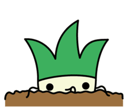 Cute Green onion sticker #8123261