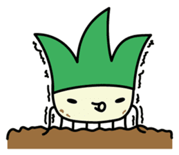 Cute Green onion sticker #8123262