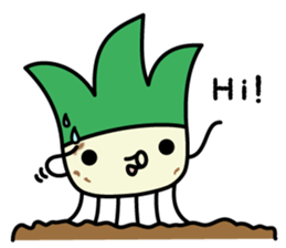 Cute Green onion sticker #8123263