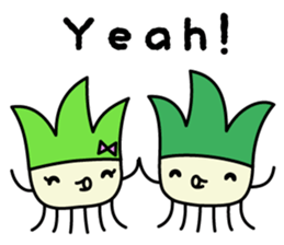 Cute Green onion sticker #8123264