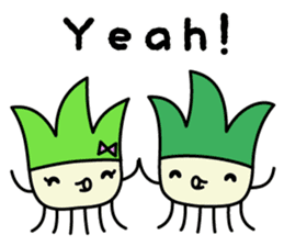 Cute Green onion sticker #8123264