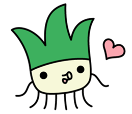 Cute Green onion sticker #8123265