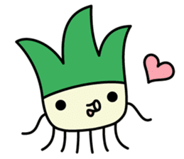 Cute Green onion sticker #8123265