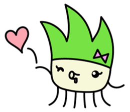 Cute Green onion sticker #8123266