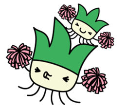 Cute Green onion sticker #8123267