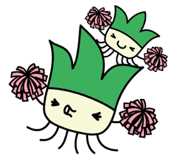 Cute Green onion sticker #8123267
