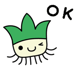 Cute Green onion sticker #8123268