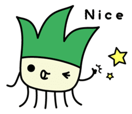 Cute Green onion sticker #8123270