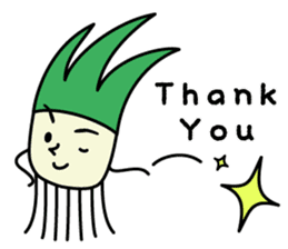 Cute Green onion sticker #8123271
