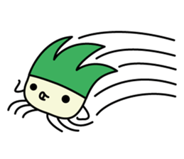 Cute Green onion sticker #8123272