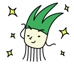 Cute Green onion sticker #8123277
