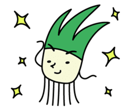 Cute Green onion sticker #8123277