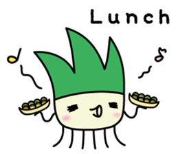 Cute Green onion sticker #8123280