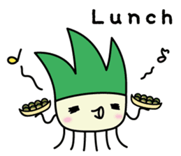 Cute Green onion sticker #8123280
