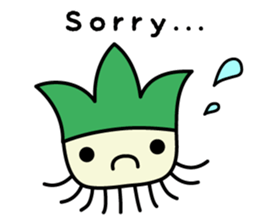 Cute Green onion sticker #8123281