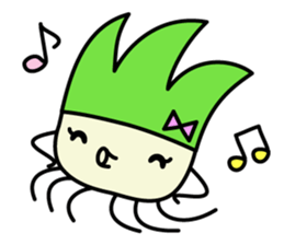 Cute Green onion sticker #8123284