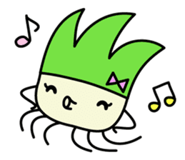 Cute Green onion sticker #8123284