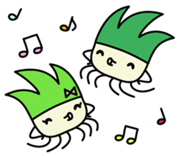 Cute Green onion sticker #8123285
