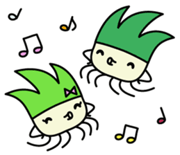 Cute Green onion sticker #8123285