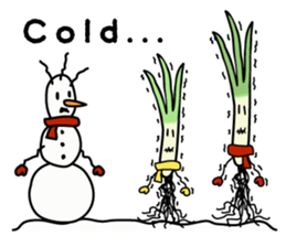 Cute Green onion sticker #8123288