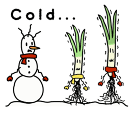 Cute Green onion sticker #8123288