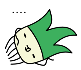 Cute Green onion sticker #8123289