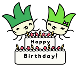 Cute Green onion sticker #8123293