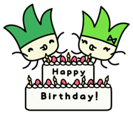 Cute Green onion sticker #8123293