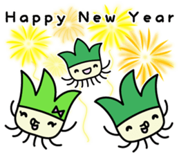 Cute Green onion sticker #8123296