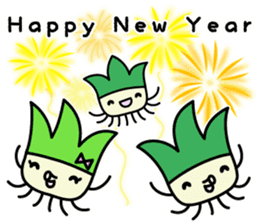 Cute Green onion sticker #8123296