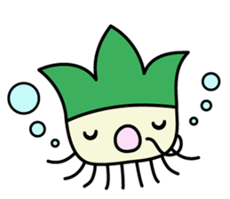 Cute Green onion sticker #8123297