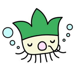Cute Green onion sticker #8123297