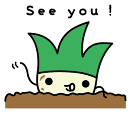 Cute Green onion sticker #8123299