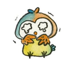 very cute owl sticker #8123316