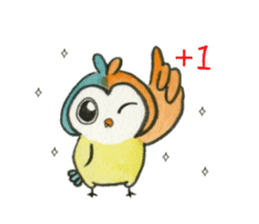 very cute owl sticker #8123320