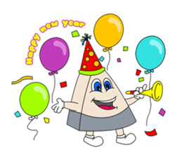 Trio in New Year sticker #8123821