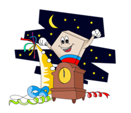 Trio in New Year sticker #8123825