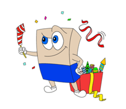 Trio in New Year sticker #8123827