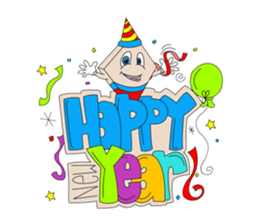 Trio in New Year sticker #8123829