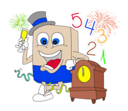 Trio in New Year sticker #8123830