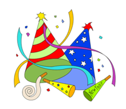 Trio in New Year sticker #8123832