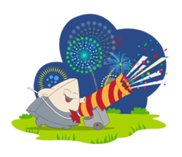 Trio in New Year sticker #8123853