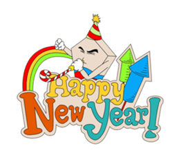 Trio in New Year sticker #8123855